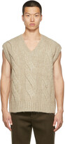 Thumbnail for your product : we11done Brushed Cable Knit Vest