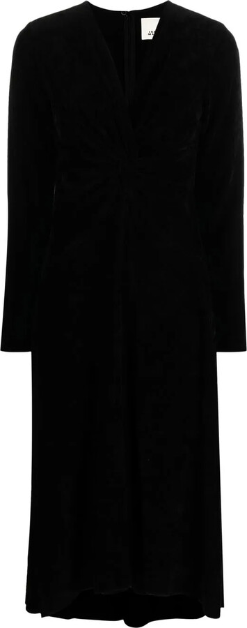 Isabel Marant long-sleeved V-neck midi dress