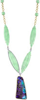 Thumbnail for your product : Irene Neuwirth Diamond Collectio Mint Chrysoprase, Boulder Opal & Diamond Pendant Necklace