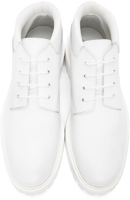Common Projects White Combat Derbys