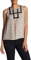 Thumbnail for your product : Rebecca Taylor Sleeveless Dragonfly Print Tank Top