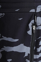 Thumbnail for your product : Monrow Cropped camouflage-print stretch track pants