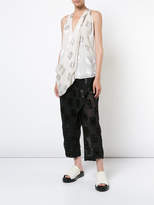 Thumbnail for your product : Urban Zen asymmetrical draped sleeveless top
