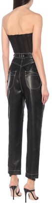 Philosophy di Lorenzo Serafini High-rise faux-leather pants