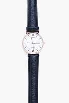 Thumbnail for your product : boohoo PU Strap Classic Watch