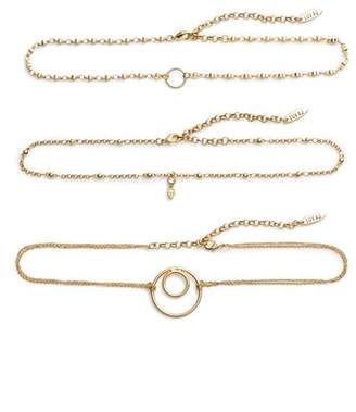 Luv Aj Trinity Set of Three Choker Necklaces