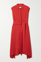 Thumbnail for your product : Cefinn Thea Belted Voile Shirt Dress