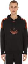 Thumbnail for your product : adidas Flock Trefoil Cotton Sweatshirt Hoodie