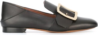 bally janelle leather slippers