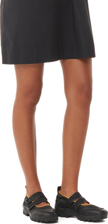 Ganni Yellow Performance Velcro Mary Jane Ballerinas - ShopStyle Flats 