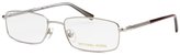 Thumbnail for your product : Michael Kors Women's Rectangle Silver-Tone Optical Eyeglasses