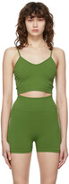 Thumbnail for your product : Vaara Green Technical Knit Crop Bra