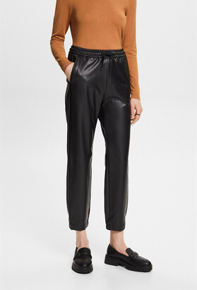 Tall Woven Elastic Waist Band Detail Pleated Trousers