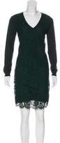 Thumbnail for your product : Valentino Lace-Accented Sweater Dress Lace-Accented Sweater Dress