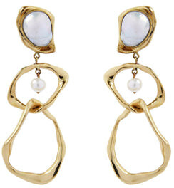 Aje Palms Pearl Drop Earring Size Os