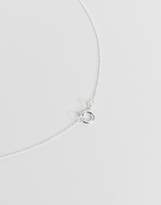 Thumbnail for your product : Monki Sterling Silver Circle Pendant Necklace