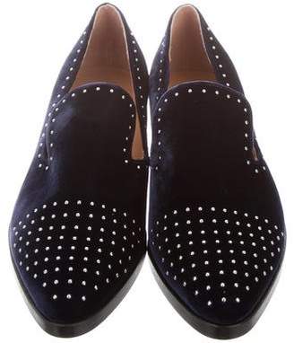 Sigerson Morrison Embellished Velvet Loafers