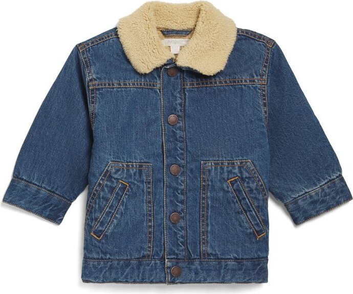 Corduroy Jacket Purebaby Reversible Jacket Brown Fluffy Jacket