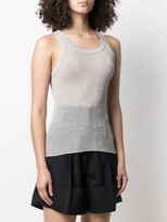 Thumbnail for your product : Laneus Ribbed-Knit Sleeveless Top