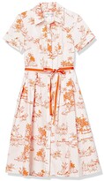 Thumbnail for your product : Donna Morgan Petite Short Sleeve Stretch Cotton Poplin Shirt Dress
