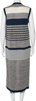 Thumbnail for your product : Chanel Striped Linen and Cashmere Knit Sleeveless Oversized Long Cardigan S