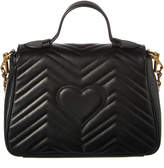 Thumbnail for your product : Gucci Gg Marmont Small Matelasse Leather Top Handle Satchel