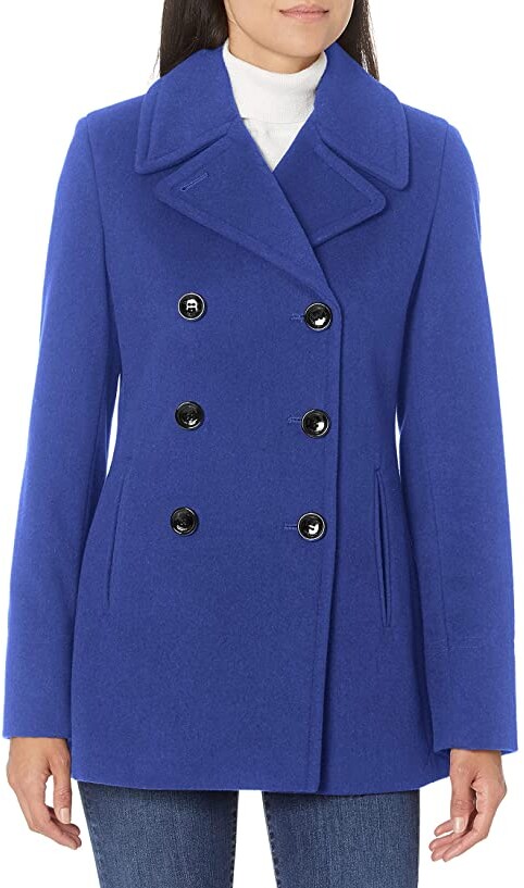 Calvin Klein Women's Blue Coats | ShopStyle