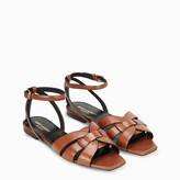 Thumbnail for your product : Saint Laurent Brown Tribute low sandals