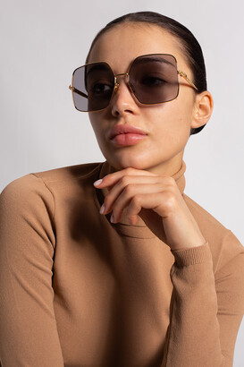 Fendi Sunglasses With Logo Women's Gold - ShopStyle
