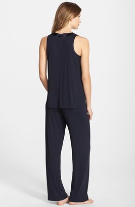 Midnight by Carole Hochman Charmeuse Trim Jersey Pajamas (Nordstrom Exclusive)