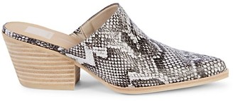 dolce vita snakeskin mules