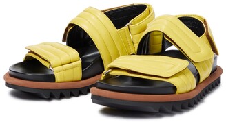 Dries Van Noten Leather slingback sandals