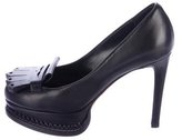 Thumbnail for your product : Moschino Cheap & Chic Moschino Cheap and Chic Kiltie-Accented Loafer Pumps