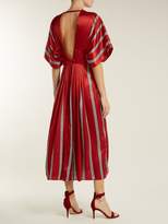 Thumbnail for your product : Roksanda Mihara Striped Silk-satin Dress - Womens - Red Stripe