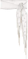 Thumbnail for your product : Chan Luu Embellished Embroidered Chiffon Scarf - Gray