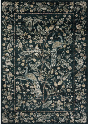 Rifle Paper Co. x Loloi Laurel Navy Area Rug