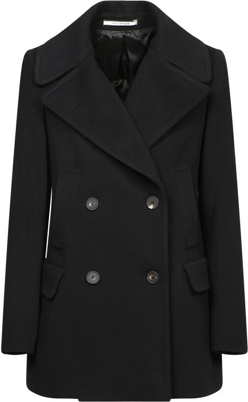 Tagliatore Flap-Pocketed Double-Breasted Coat