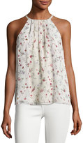 Thumbnail for your product : Joie Hawn Sleeveless Floral-Print Silk Top