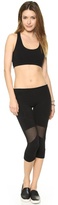 Thumbnail for your product : So Low SOLOW Cropped Leggings with Mesh