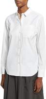 Brunello Cucinelli Monili-Trim Poplin Shirt, White