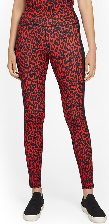 New York & Co. NY&Co Women's High-Waisted Red Leopard-Print Pocket Legging  Pants - City Contour - ShopStyle