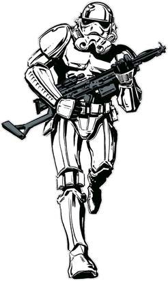 Star Wars Storm trooper lifesize sticker