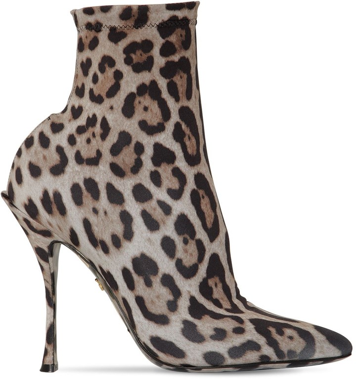 designer leopard booties