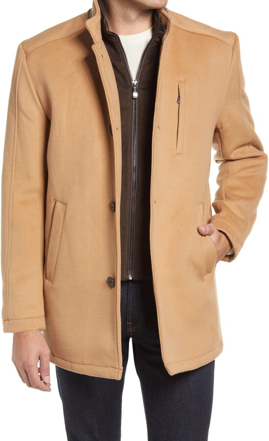 Johnston & Murphy Camel Car Coat ShopStyle Outerwear
