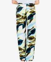 Thumbnail for your product : Vince Camuto Leaf-Print Wide-Leg Pants