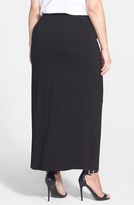 Thumbnail for your product : Vince Camuto Zip Front Maxi Skirt (Plus Size)