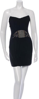 Roberto Cavalli Strapless Embellished Dress