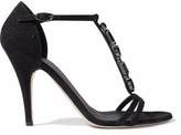 Thumbnail for your product : Giuseppe Zanotti D Giuseppe Zanotti Design Crystal-Embellished Suede Sandals