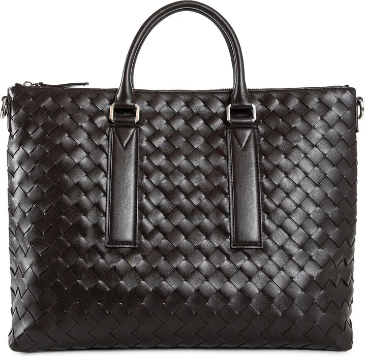 Bottega Veneta Soft Briefcase in Intrecciato Leather