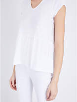 Thumbnail for your product : The White Company Peplum-hem cotton-jersey top